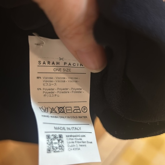 Sarah Pacini blue rayon box top - Picture 5 of 5